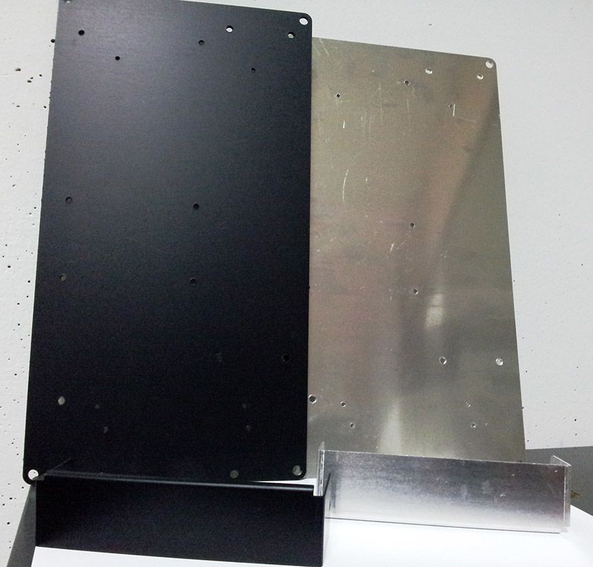 Anodizado negro y en bruto